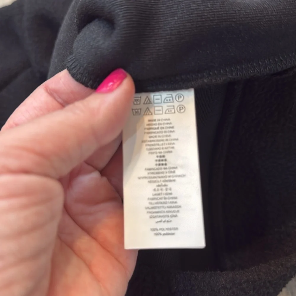 Michael Kors Fleece Pullover Cowl Neck Sweatshirt Black‎ XS NWT